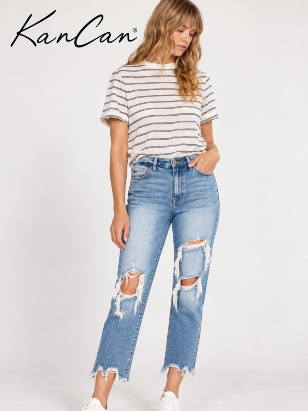 KanCan Summerville high-rise mom jeans